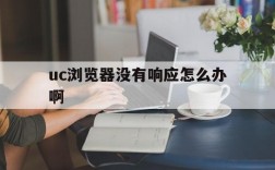 uc浏览器没有响应怎么办啊,uc浏览器没有响应怎么办啊怎么解决