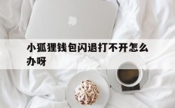 小狐狸钱包闪退打不开怎么办呀,小狐狸钱包闪退怎么解决方法图片