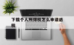 下载个人所得税怎么申请退税、下载个人所得税后怎么操作退税